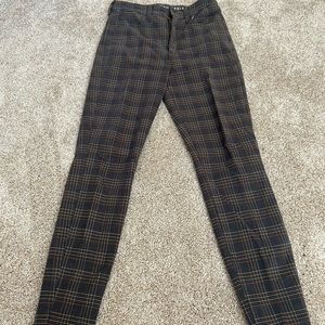 American Eagle Plaid Denim Pants